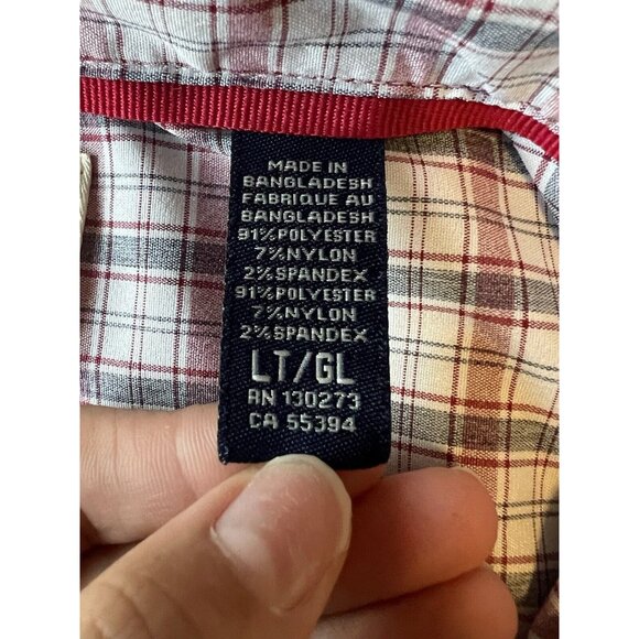 Wrangler Authentics Shirt Mens Size Large Plaid Pocket Long Sleeve Button Down - Picture 11 of 14